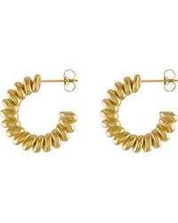 Olivia Le - Belle Textured Hoop Earrings - Lyst