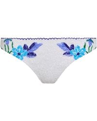 Self-Adore - Euro Summer Hand-Beaded Embellished Bikini Bottom - Lyst