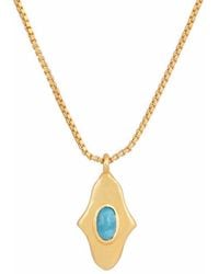 Opium Jewels - Birthstone Hamsa Necklace - Lyst