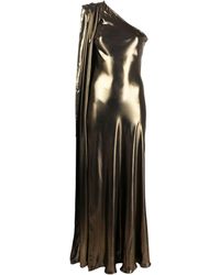 Tessitura - Golden Long Dress - Lyst