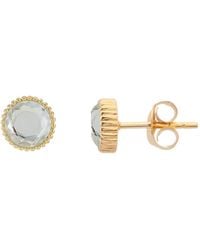 Auree - Barcelona April Crystal Gold Vermeil Birthstone Stud Earrings - Lyst