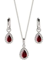 Charlotte's Web Jewellery - January Birthstone Necklace + Earrings Set - Lyst