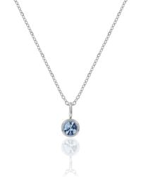 A Weathered Penny - Birthstone Necklace - Lyst