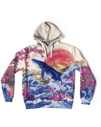 Aloha From Deer - Neutrals Sakura Tide Oversize Hoodie - Lyst