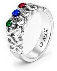 Unaloe - Multicolour Cubic Zirconia Statement Ring – Sterling - Lyst