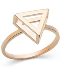 Sheida Farrokhi - Rose Triangle Ring - Lyst