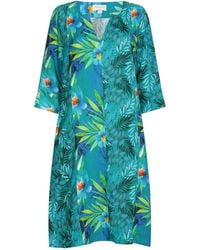 NoLoGo-chic - Persian Leaf Zen Dress Linen - Lyst