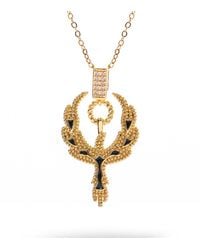 Ebru Jewelry - Golden Phoenix Rising Guardian Necklace - Lyst