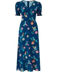 Sugarhill - Maryjane Midi Dress, Parrot Floral - Lyst