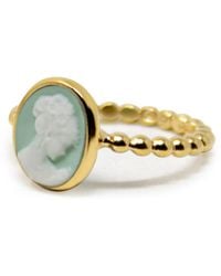 Vintouch Italy - Ginevra Mini Cameo Stacking Ring - Lyst