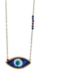 Ebru Jewelry - Handmade Ceramic Evil Eye Unique Necklace - Lyst