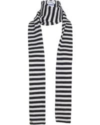 tirillm - Pippi Long Trendy Pure Cashmere Scarf, And Off Stripes - Lyst