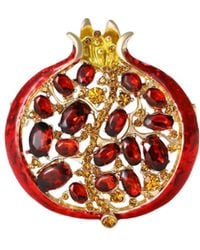 Chanel Joan Elkayam - Crystal Pomegranate Brooch - Lyst