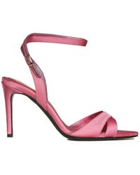 Ginissima - Thea Soft Pink Satin Sandals - Lyst