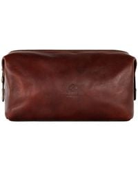 Time Resistance - Leather Toiletry Bag For - Lyst