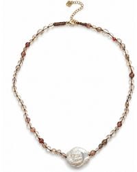 Carolina Benoit - L'Ecume Necklace – Baroque Pearl & Agate - Lyst