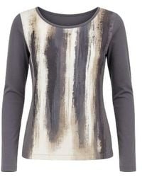Conquista - Abstract Print Long Sleeve Top - Lyst