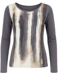 Conquista - Abstract Print Long Sleeve Top - Lyst