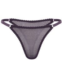 Daily Underwear - Adjustable String Panties Plum - Lyst