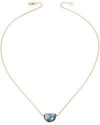 Heather Hawkins Jewelry - Luna Moon Shaped Gemstone Necklace - Lyst