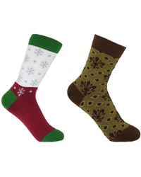 Peper Harow - Made in England - Snowflake & Fleur De Lis Socks Bundle - Lyst