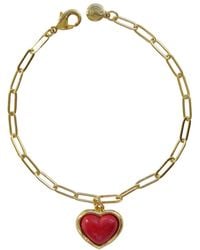 POPORCELAIN - Porcelain Heart Charm Bracelet - Lyst
