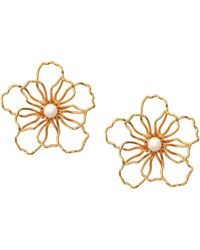 The Pink Reef - Hallow Floral With Pearl - Lyst