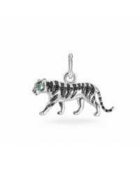 Zohreh - Emerald Tiger Pendant Sterling - Lyst