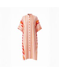 Haris Cotton - Button-Down Embroidered Cotton Kaftan - Lyst