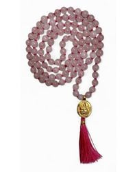 Goddess Charms - Love & Abundance Mala Lakshmi Rose Quartz - Lyst