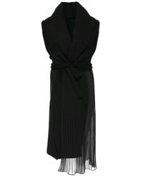 Silvia Serban - Tweed & Pleated Veil Deconstructed Vest - Lyst