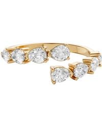 Aya Fine Jewelry - Pear-Cut Lab Diamond Open Wrap Ring - Lyst