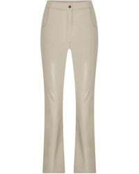NAZLI CEREN - Tora Vegan Leather Straight Leg Trousers - Lyst