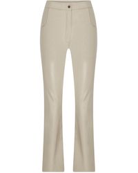 NAZLI CEREN - Tora Vegan Leather Straight Leg Trousers - Lyst