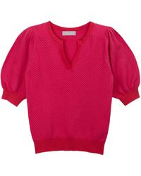 Cove - Cissy Chevron Top Pink & Red - Lyst