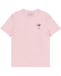Anchor and Crew - Cotton Peony Garden Dystopia Organic Cotton Embroidered T-Shirt - Lyst