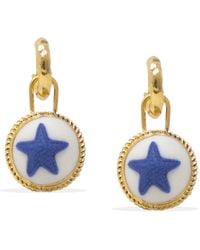 Vintouch Italy - Vermeil Starfish Hoop Earrings - Lyst