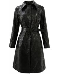 Zasta Studio - Resurrection Leather Trench Coat - Lyst