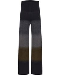 Peraluna - Color Transition Bell Bottom High-Waisted Knit Trousers - Lyst