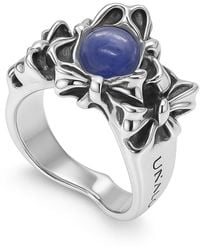 Unaloe - Sterling Bow-Inspired Ring With Kyanite Stone - Lyst