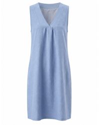 Luella Fashion - Clemence Sleeveless V-Neck Linen Dress - Lyst