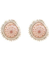 Oana Savu - Beaded Sea Shells Earrings Sterling Studs - Lyst