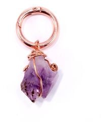 Mineralgems•Studio - Amethyst Crystal Bag Charm - Lyst