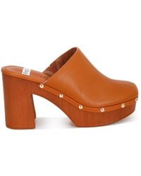 Rag & Co - Benji Recycled Leather Clogs - Lyst