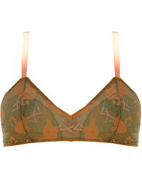 Noblesse Oblige - Flamingo Lace Bralette - Lyst