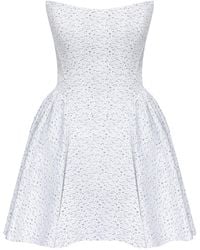 POST MERIDIEM - Tuck Corset Mini Dress - Lyst