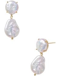 Saachi - Freshwater Pearl Drop Earrings - Lyst