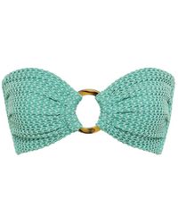 Montce - Turquoise Crochet Tori Bandeau Bikini Top - Lyst