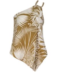 Me & Thee - Paved With Tropical Print Top - Lyst
