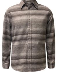 Vustra - Shasta Stripe Button-Down Light Flannel Shirt - Lyst